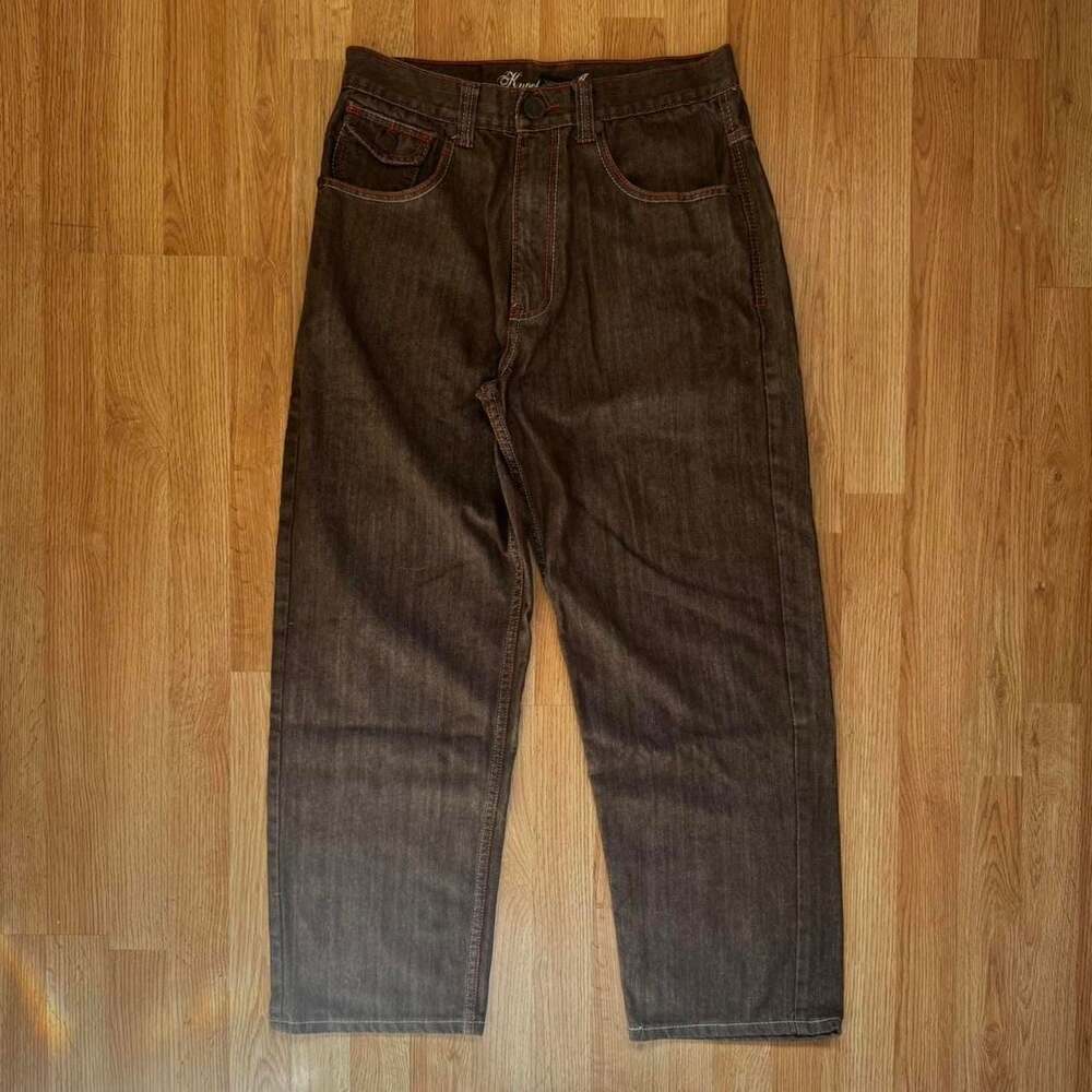 Vintage Knockout Jeans Style #1710 Embroidered Shield Denim 34x32